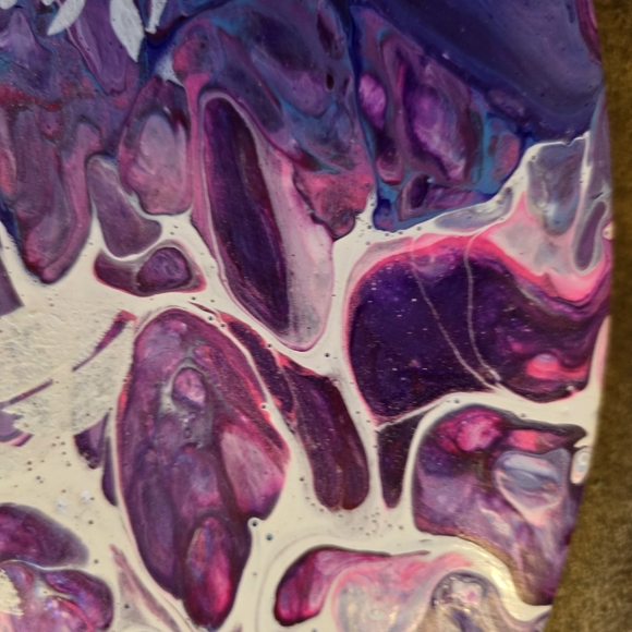 HANDCRAFTED Abstract Heart Painting HANDMADE HANDPAINTED Home Wall Art Decor - Picture 11 of 17